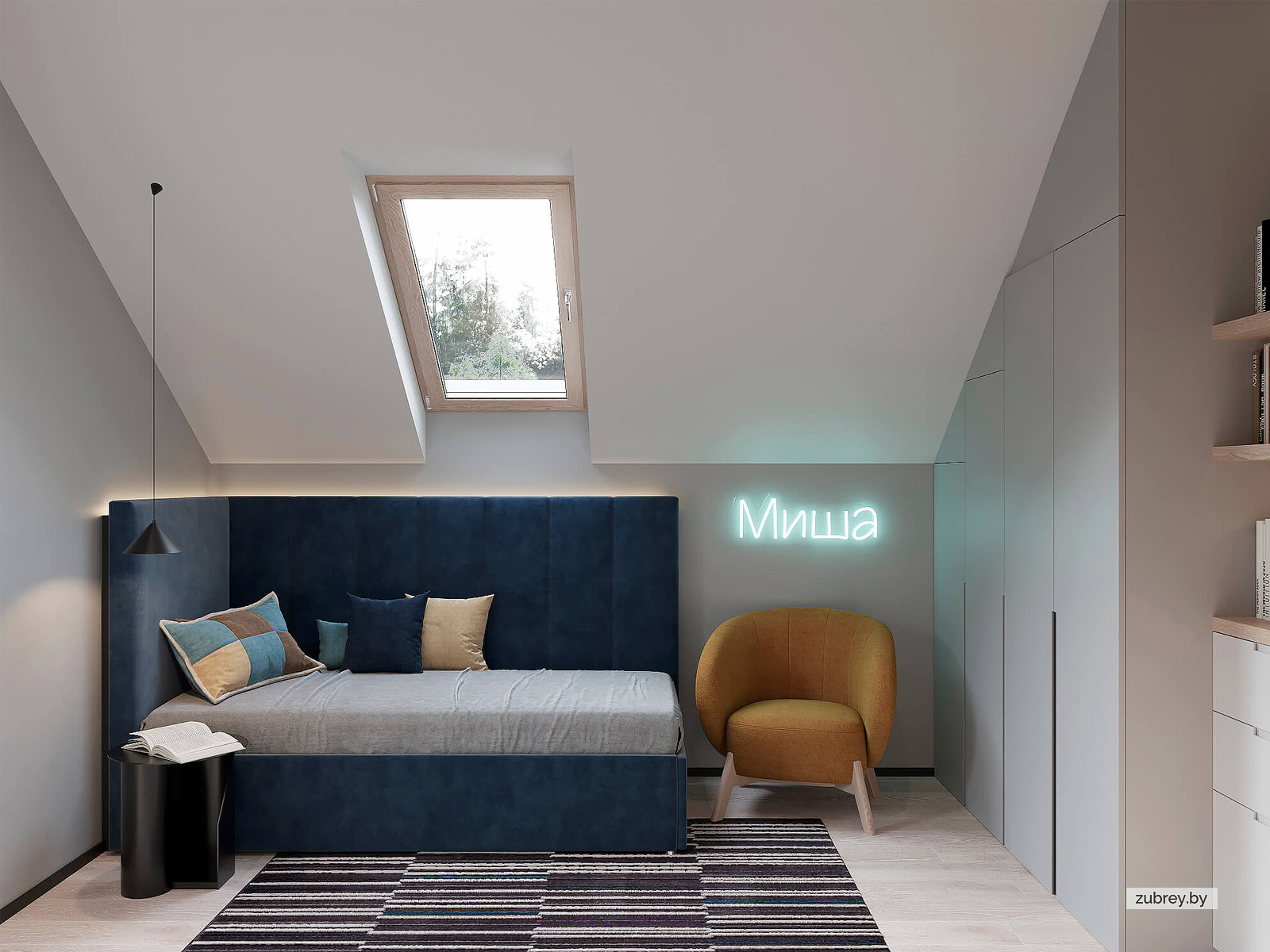 Комната мальчика 6+ лет, 2 этаж 