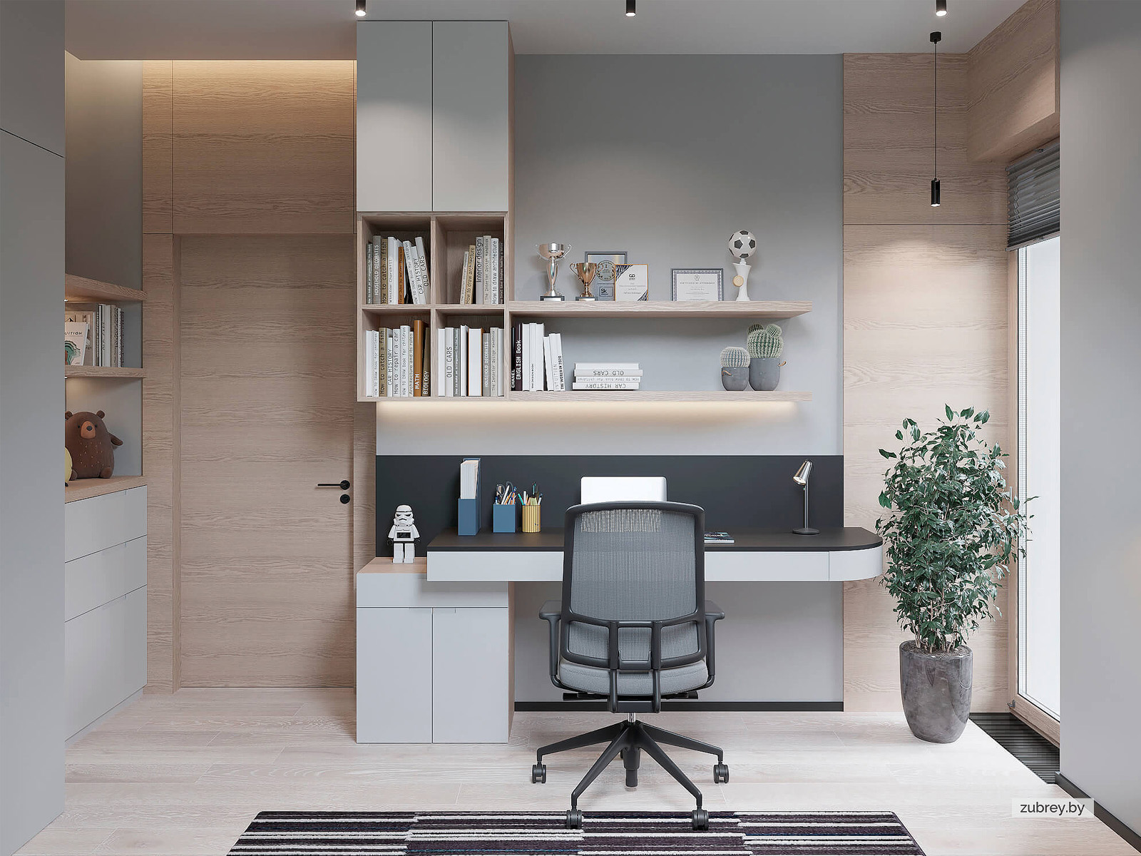 Комната мальчика 6+ лет, 2 этаж 