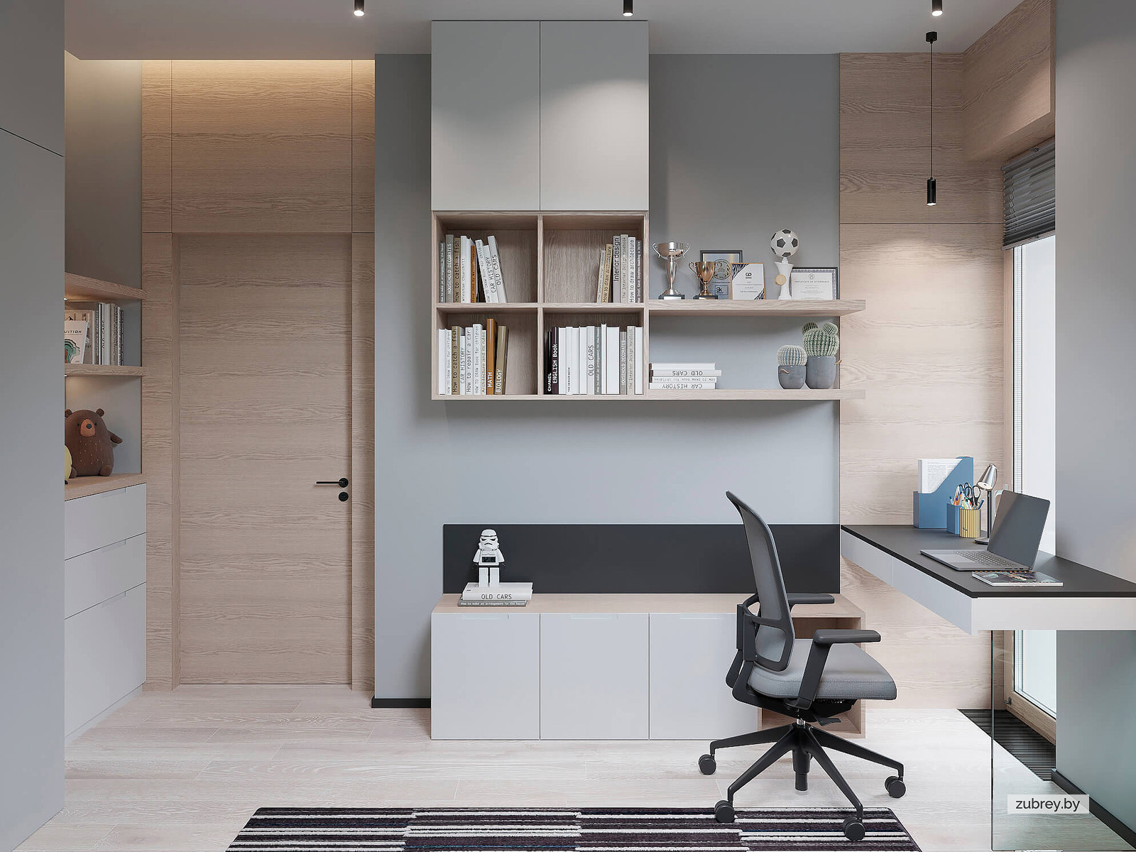 Комната мальчика 6+ лет, 2 этаж 