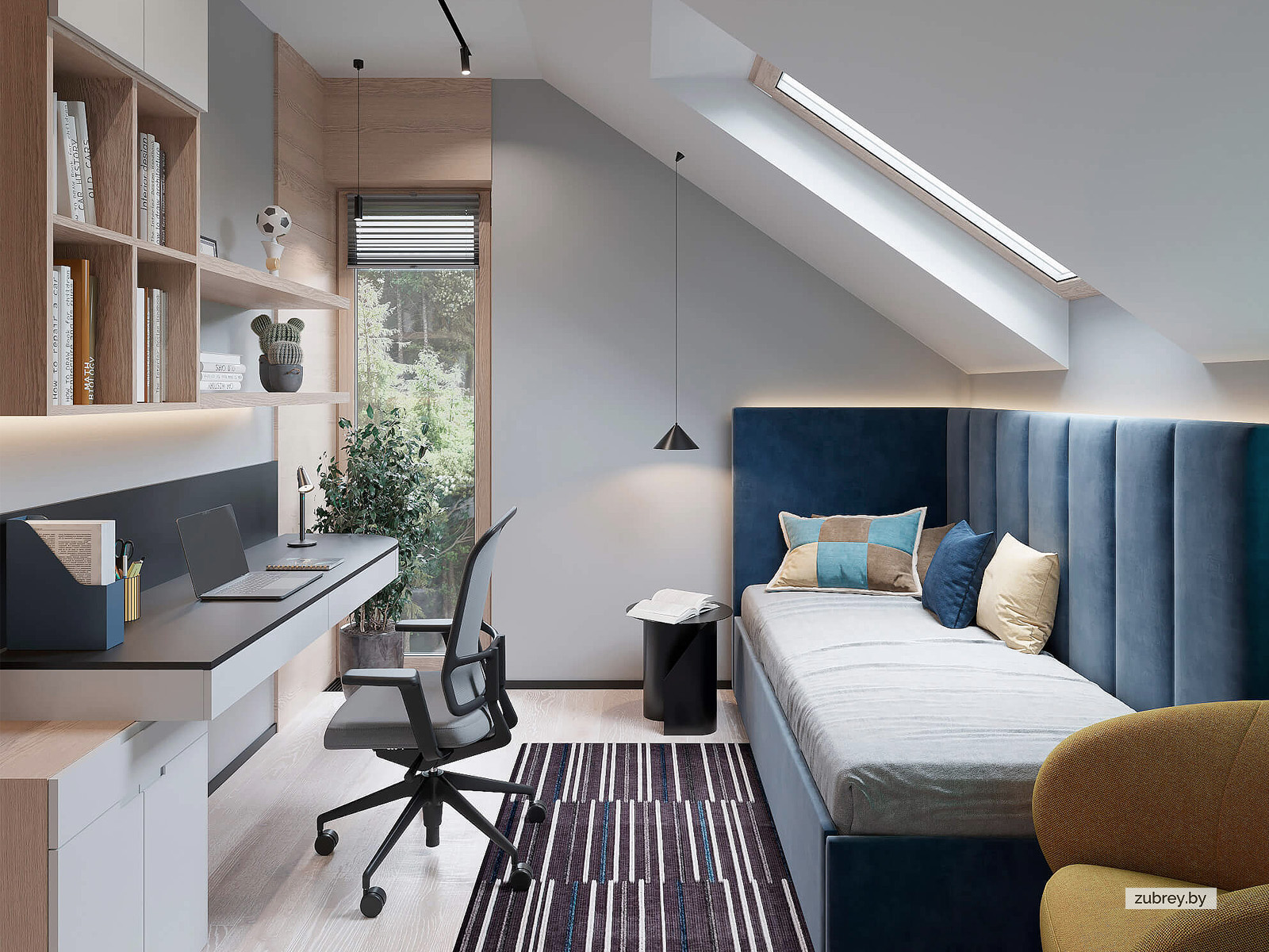 Комната мальчика 6+ лет, 2 этаж 