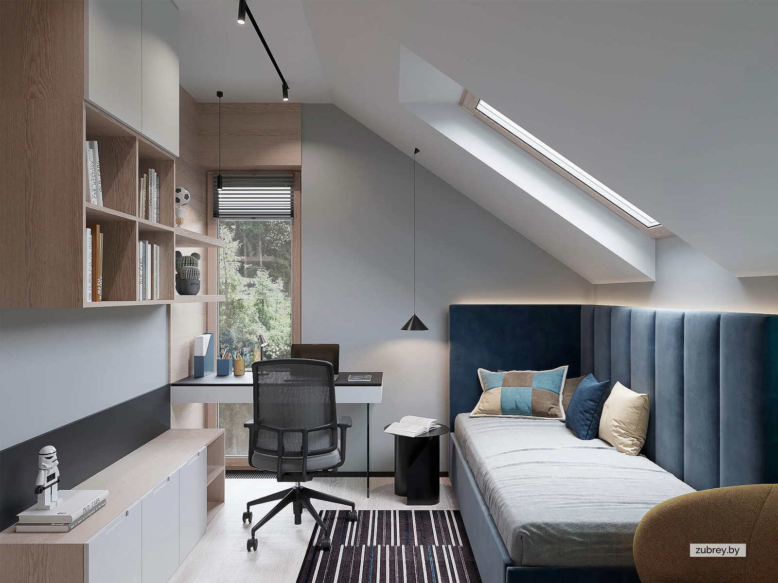 Комната мальчика 6+ лет, 2 этаж 