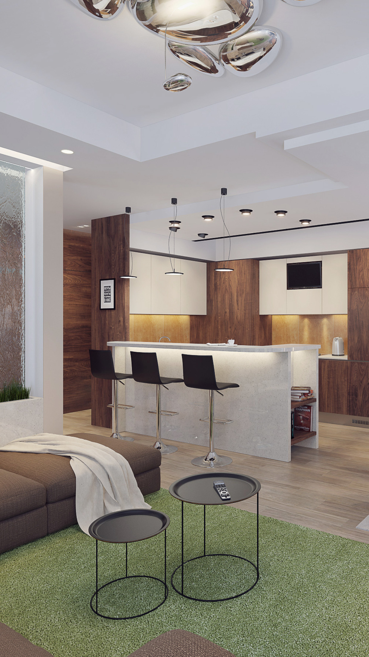 Гостиная-кухня, 1 этаж