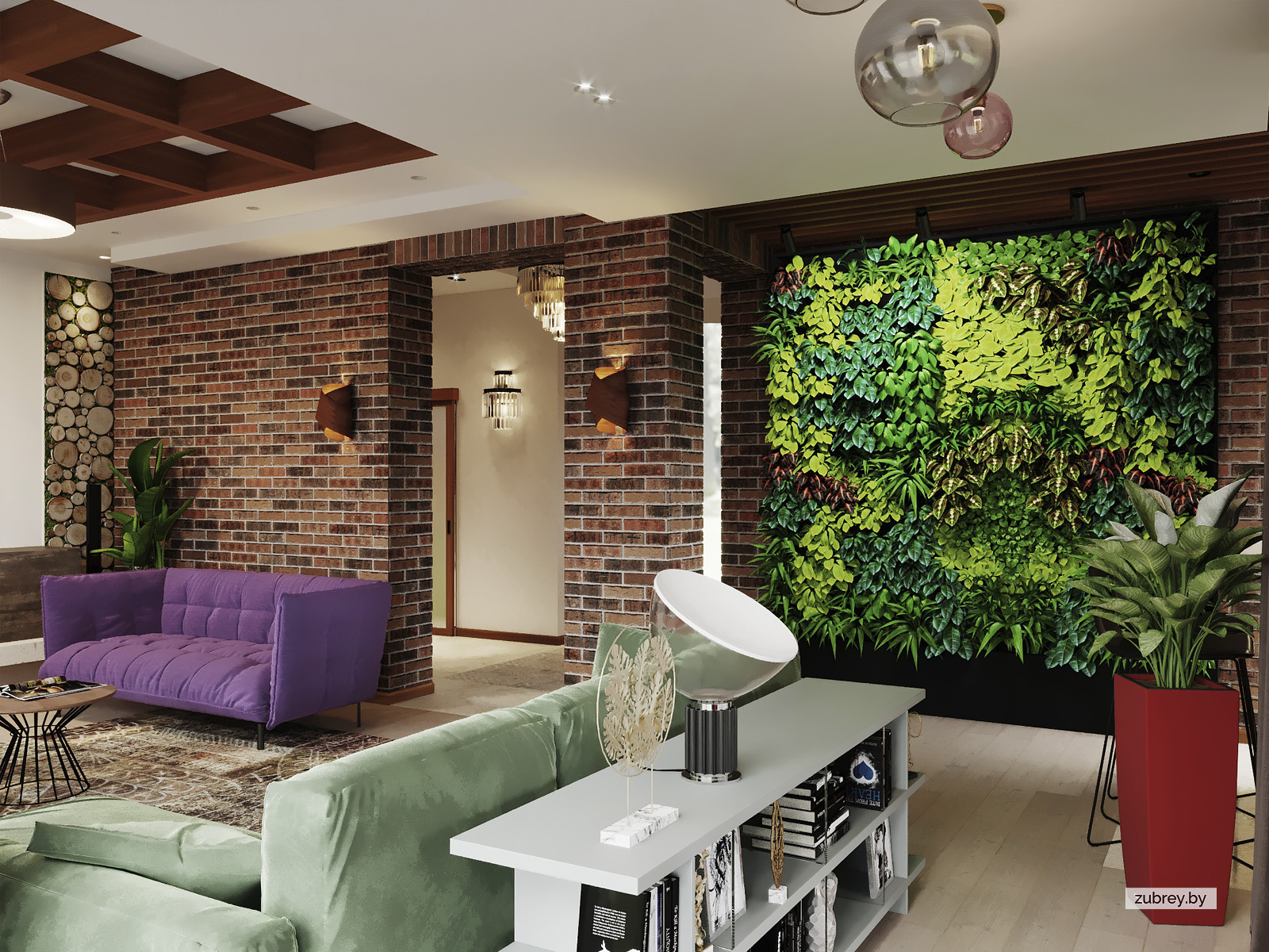 Гостиная-кухня, 1 этаж