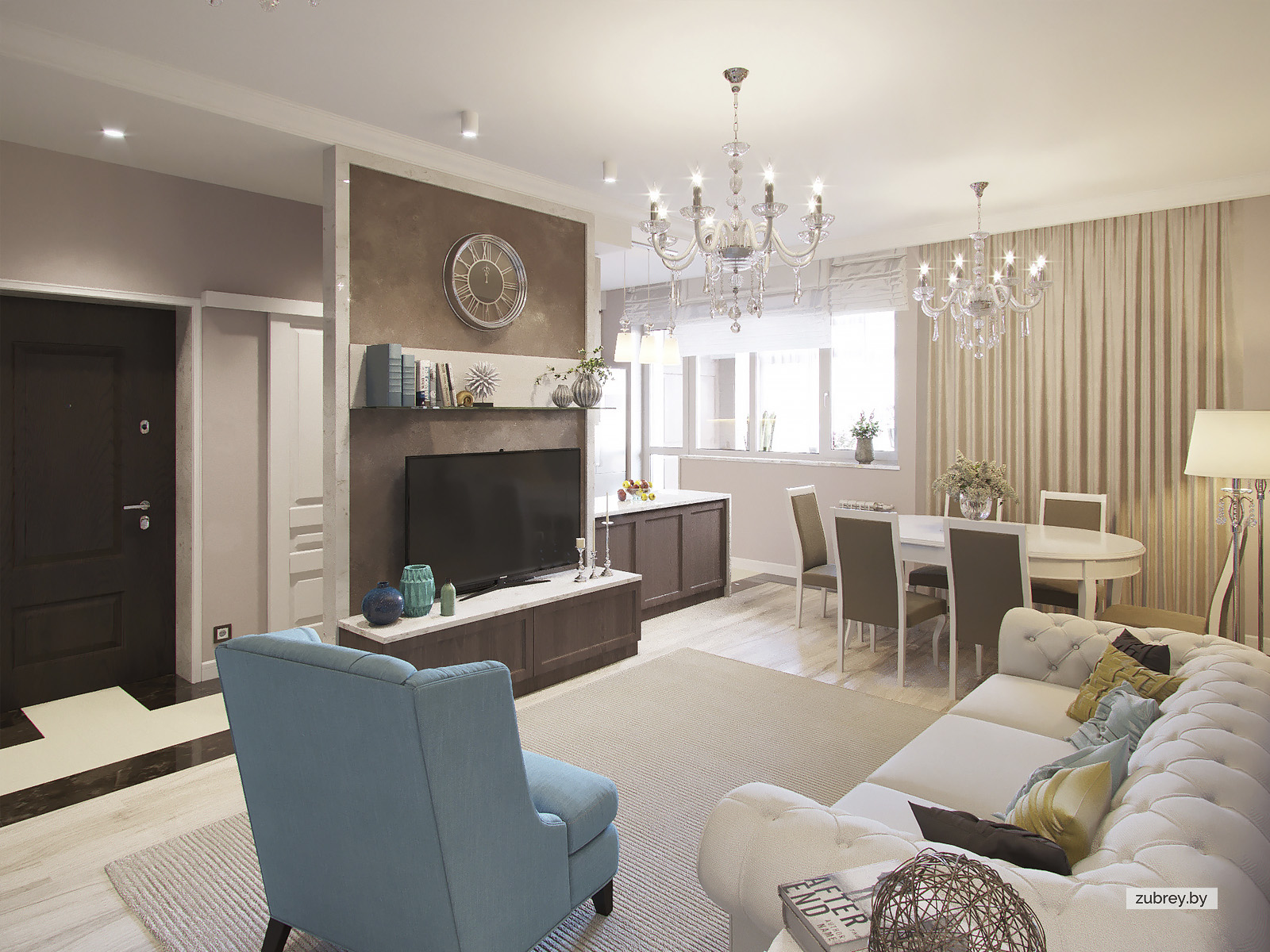 Гостиная-кухня