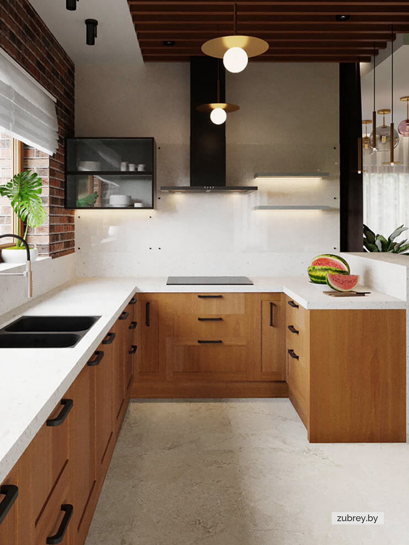 Гостиная-кухня, 1 этаж