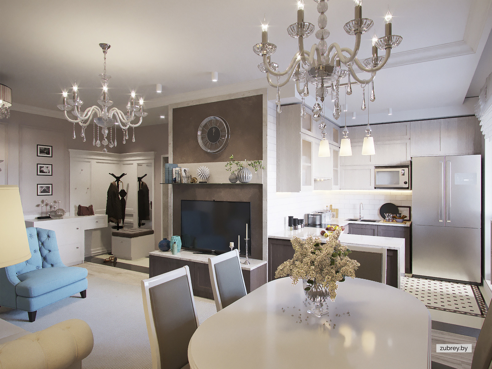 Гостиная-кухня