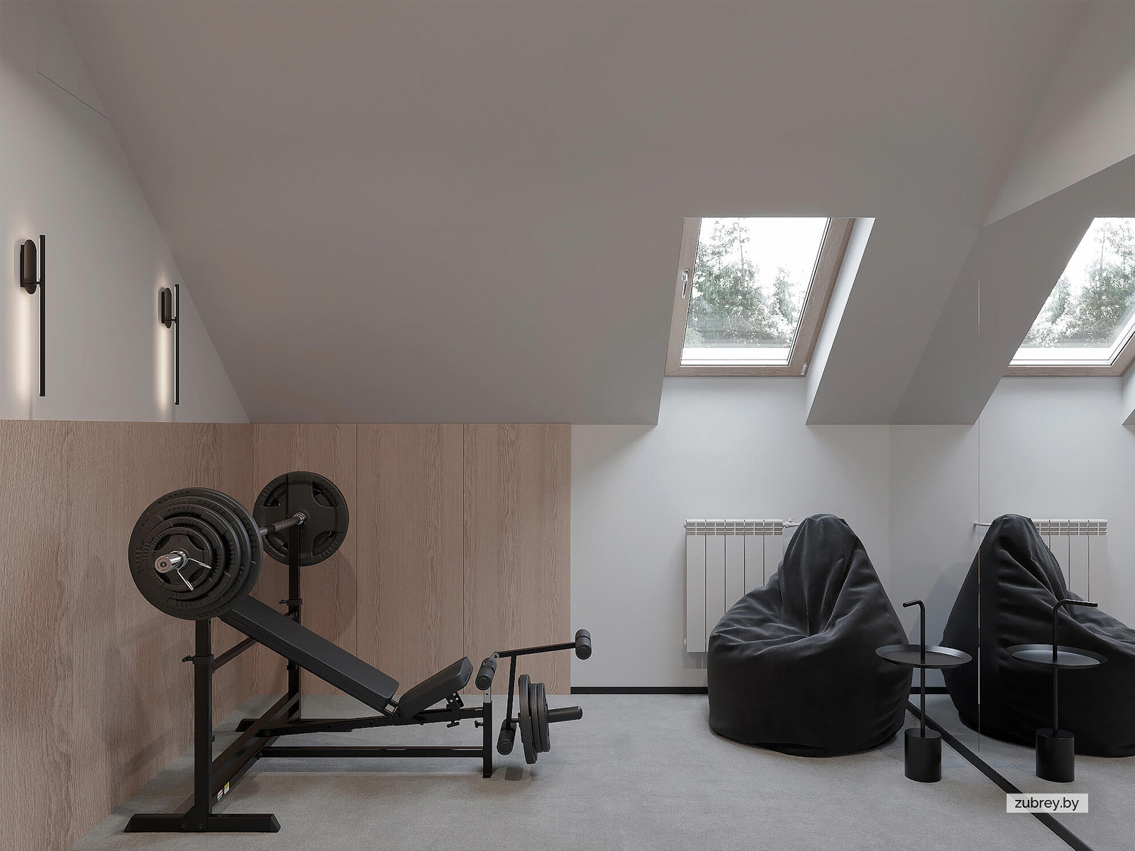 Тренажёрная комната, 2 этаж 