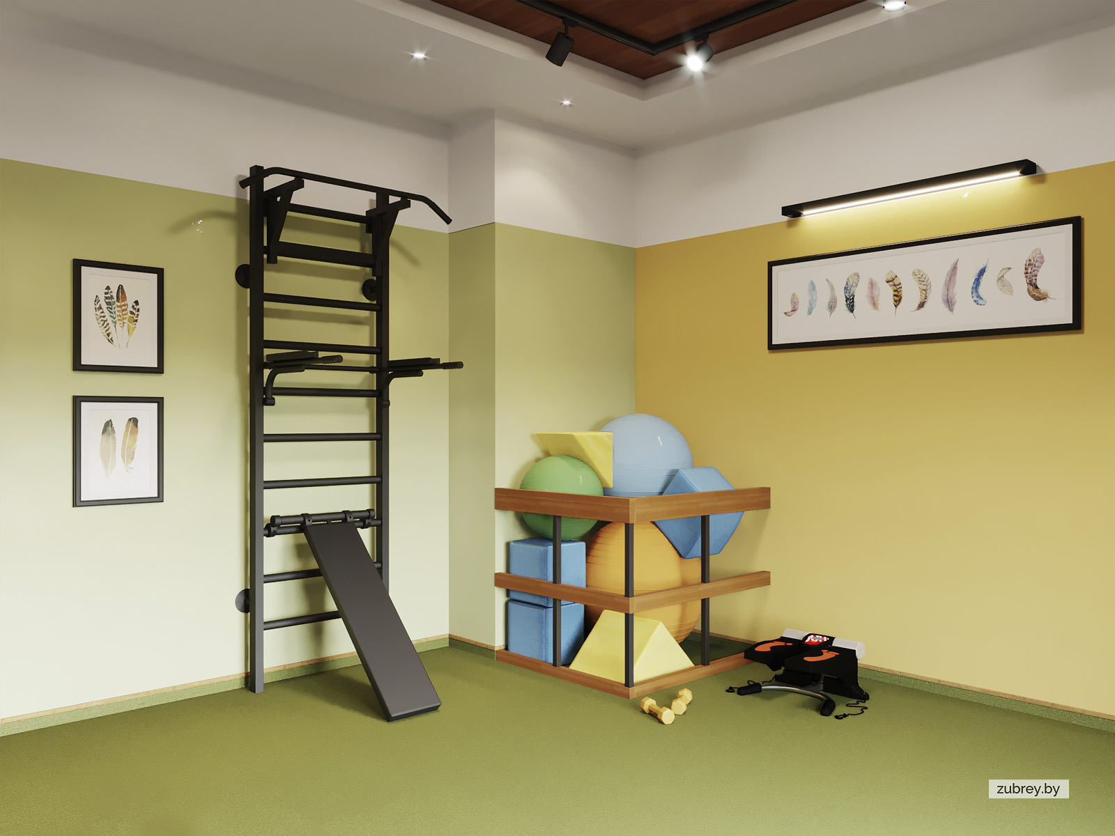 Комната для гимнастики, 1 этаж