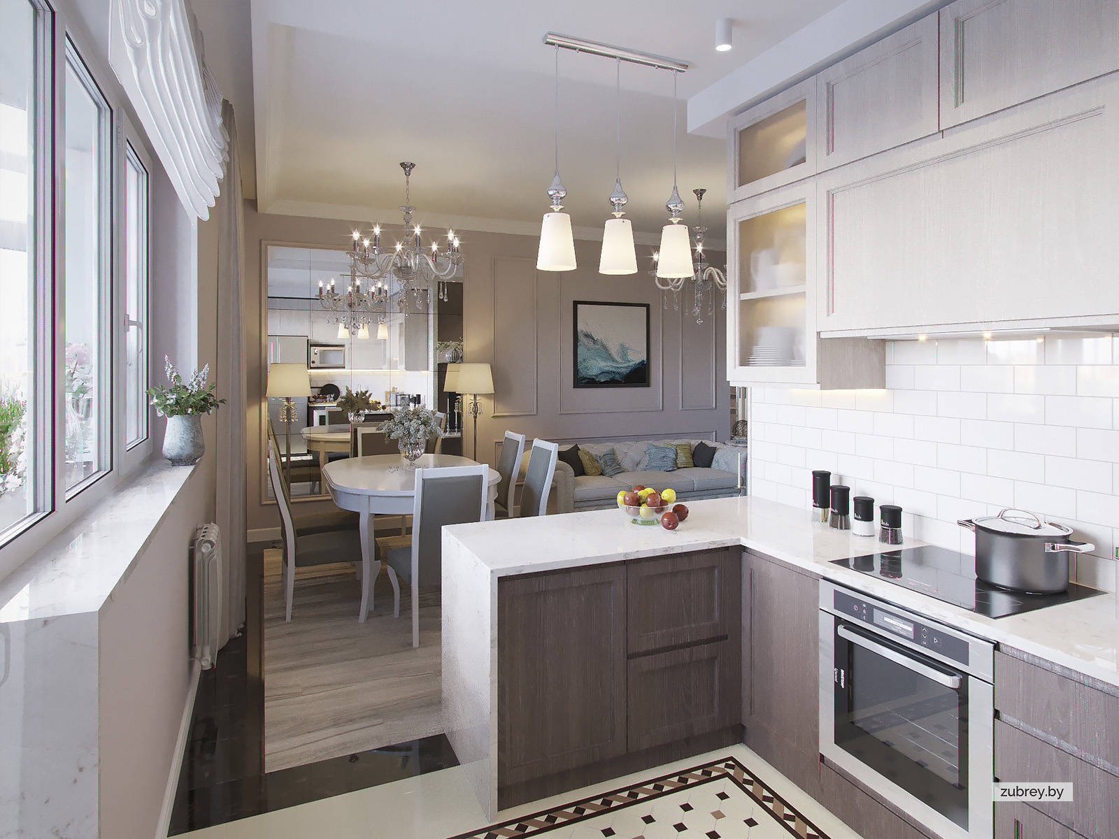 Гостиная-кухня