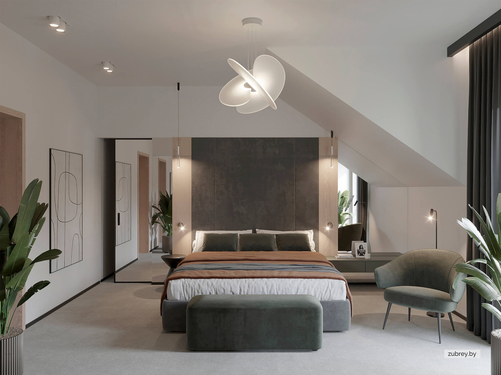 Хозяйская спальня, 2 этаж 