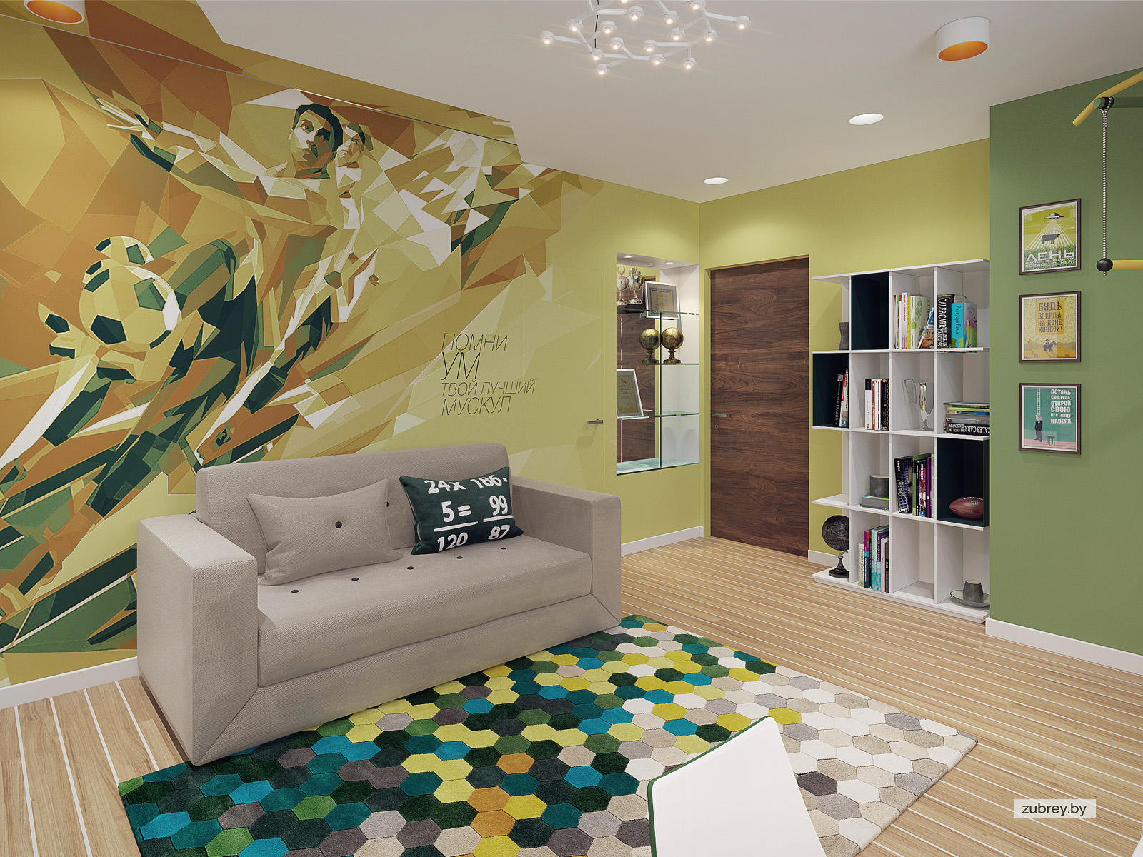 Комната мальчика 7 лет, 2 этаж 