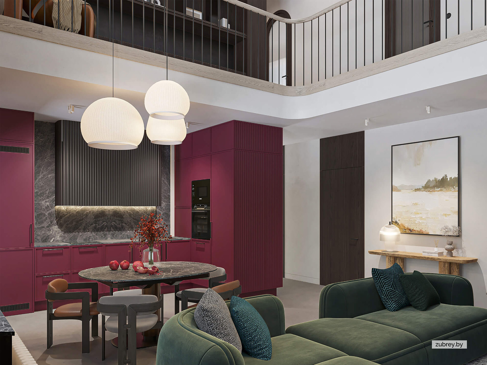 Гостиная-кухня