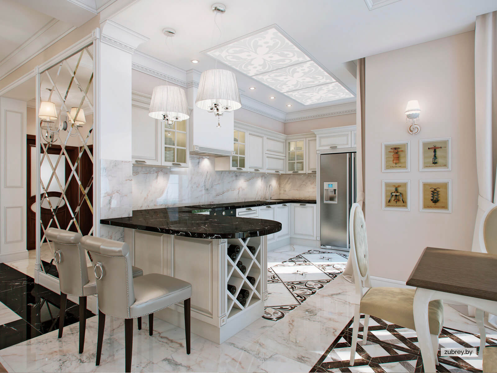 Кухня-гостиная, 1 этаж