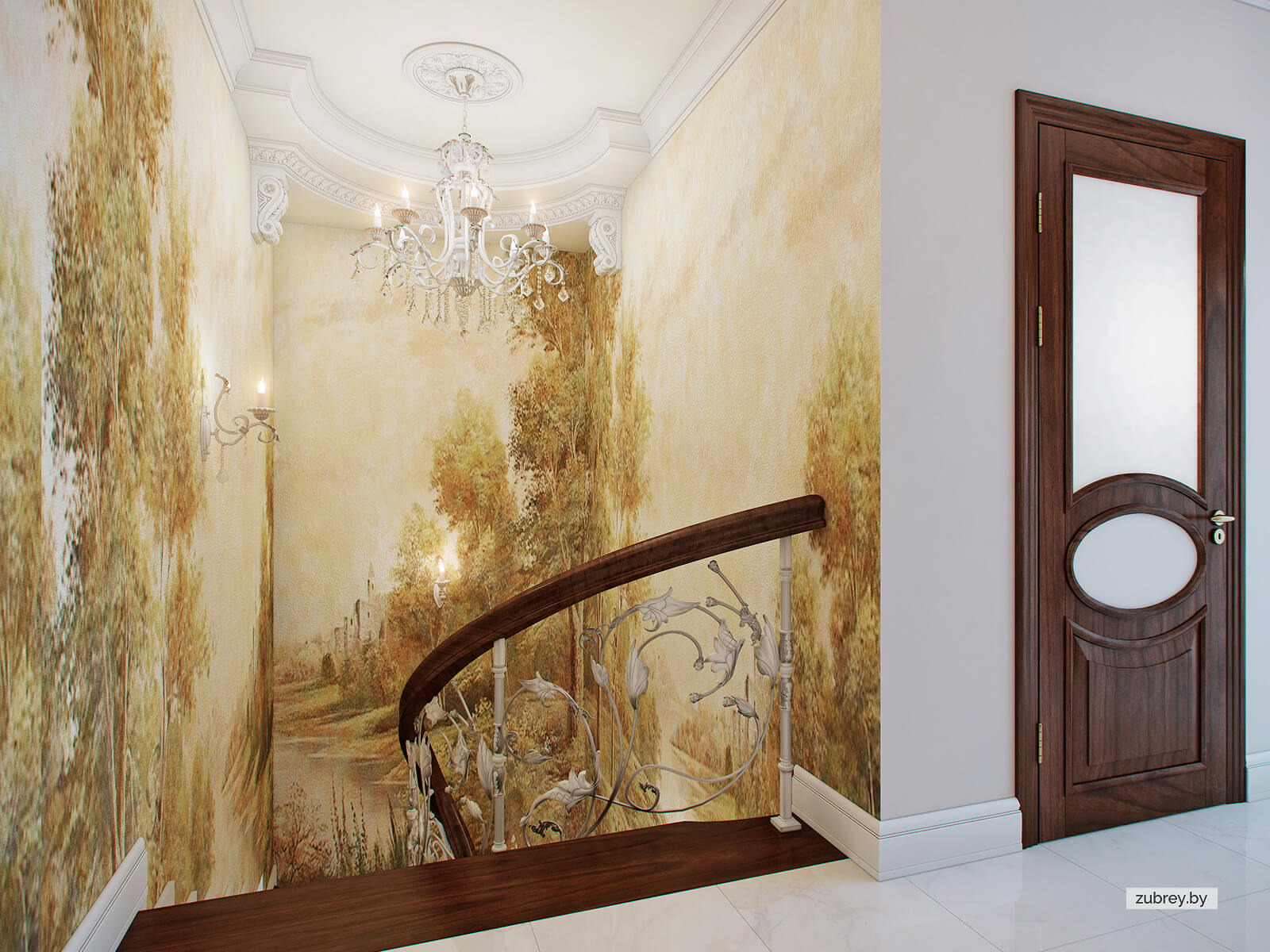 Лестница, коридор, 1 этаж