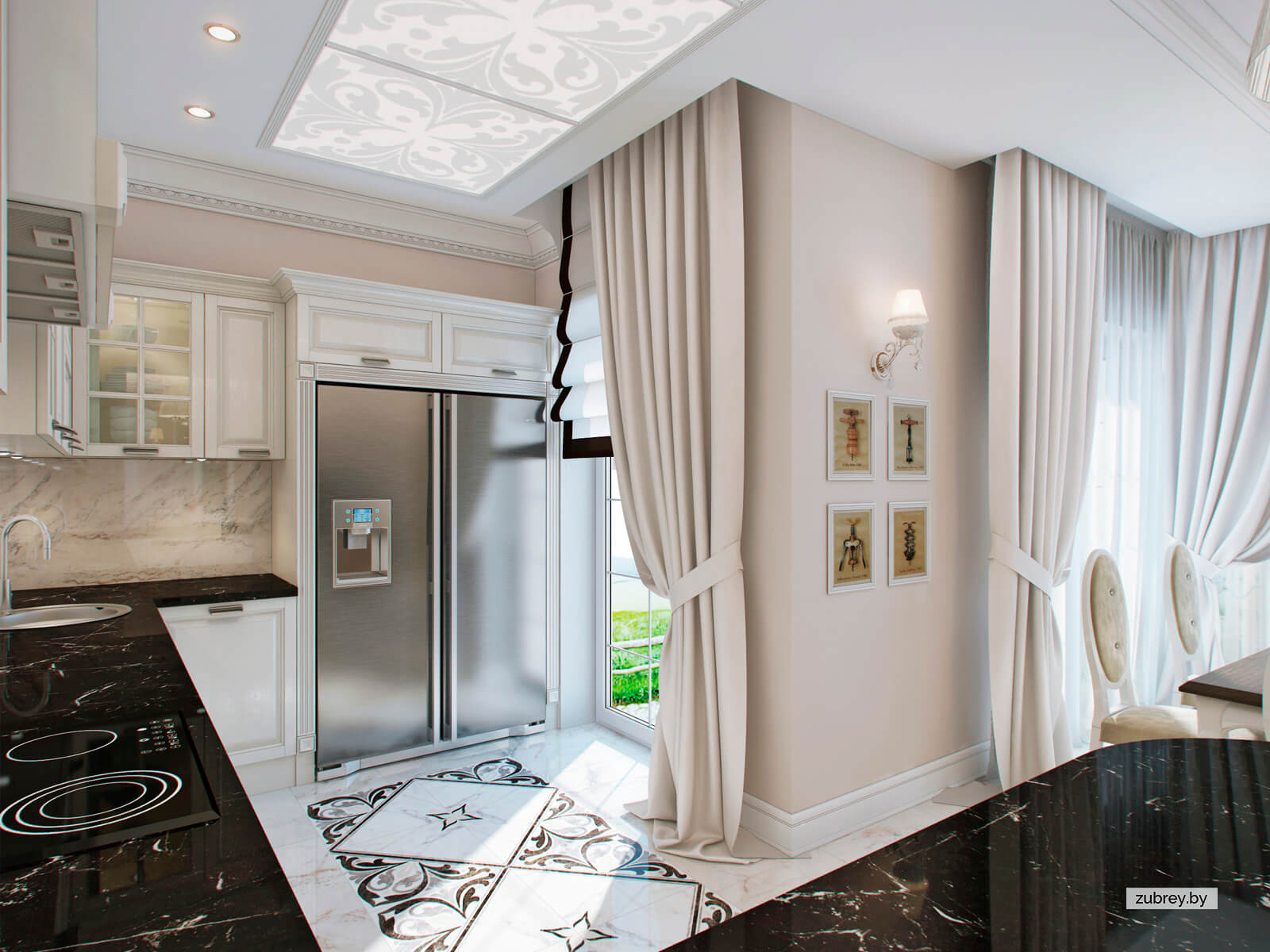 Кухня-гостиная, 1 этаж