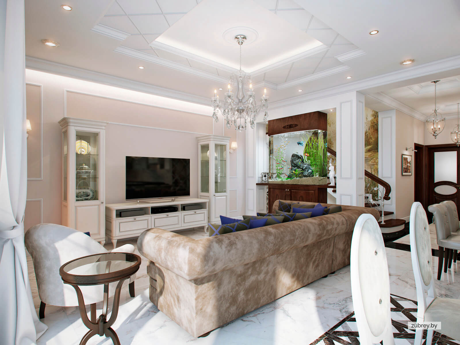 Кухня-гостиная, 1 этаж