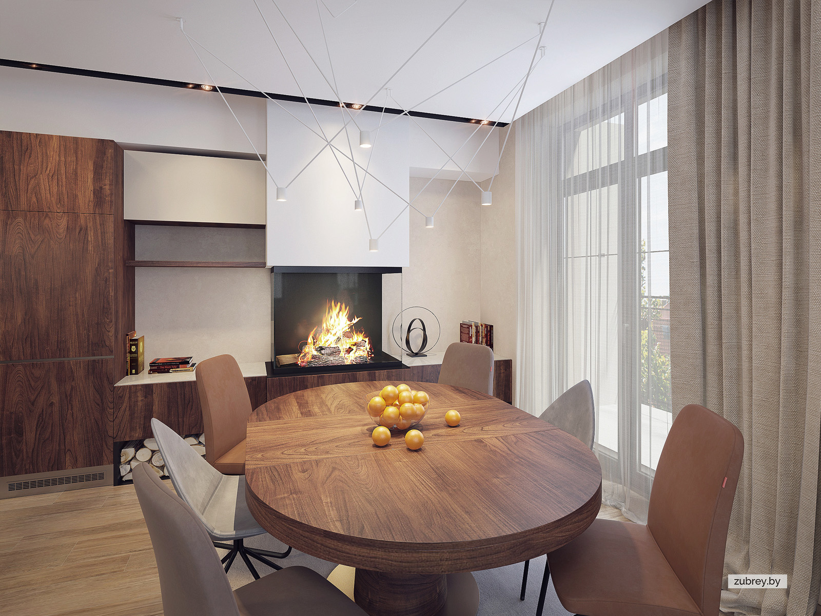 Гостиная-кухня, 1 этаж 