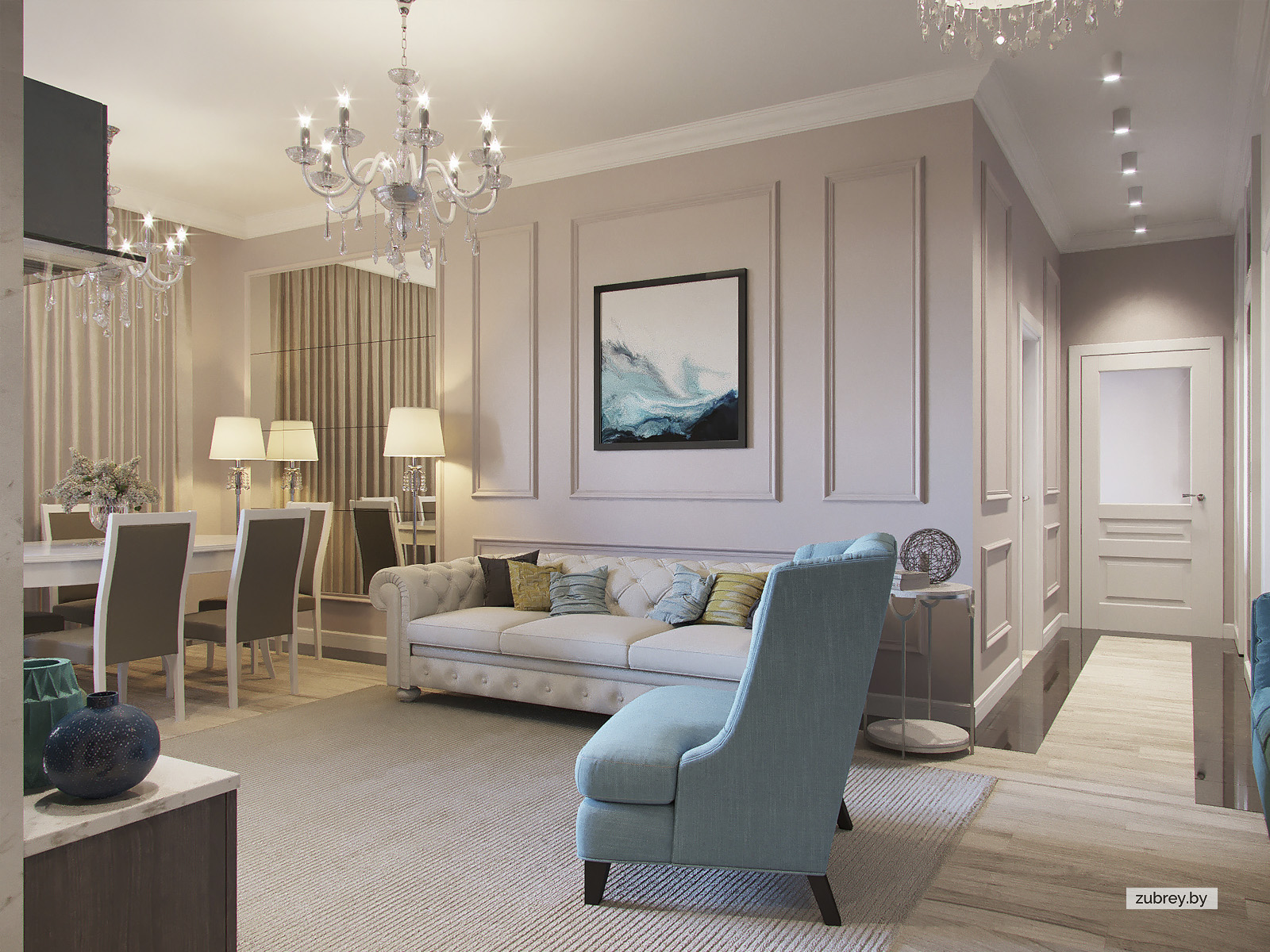 Гостиная-кухня