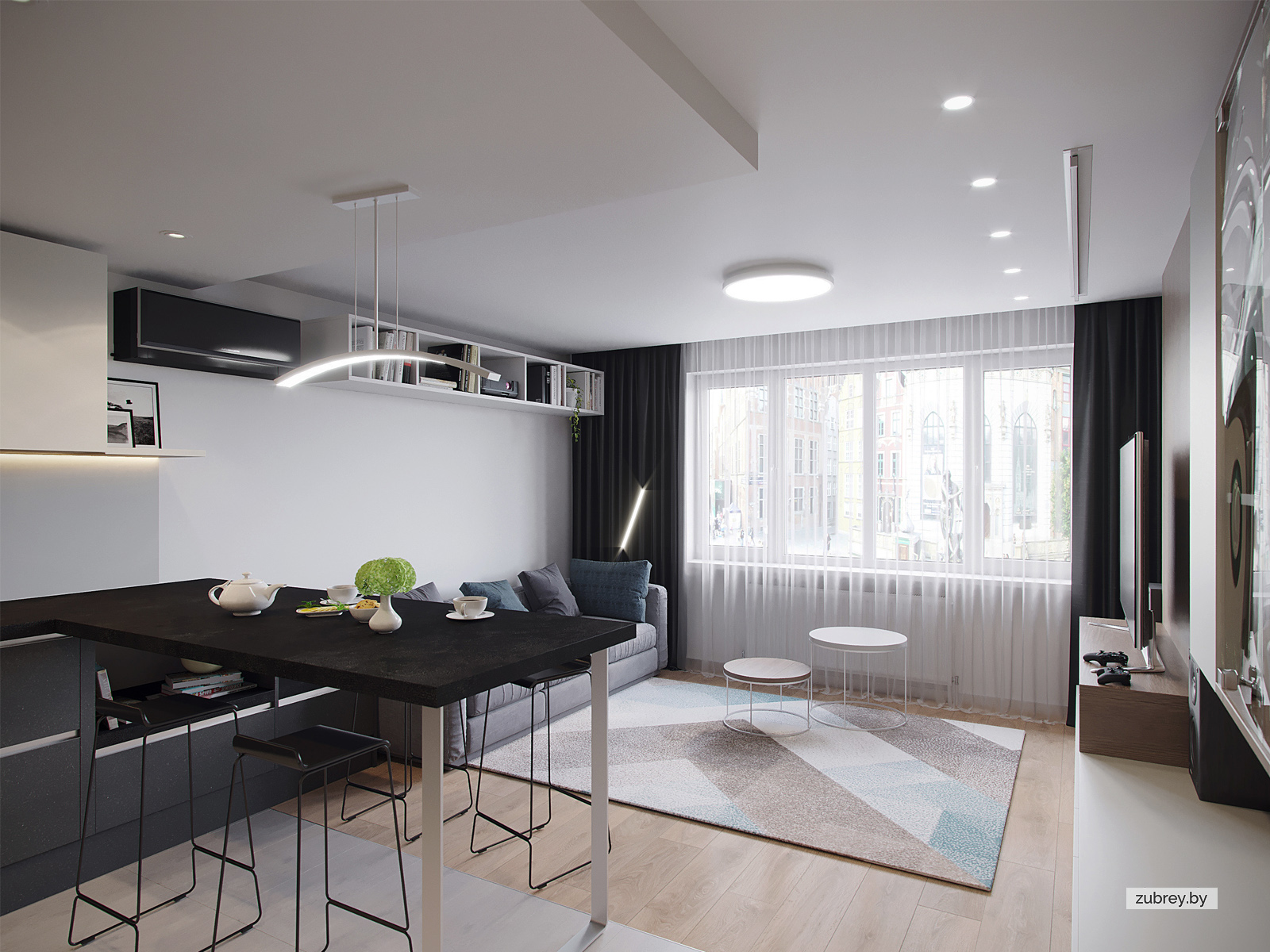 Кухня-гостиная