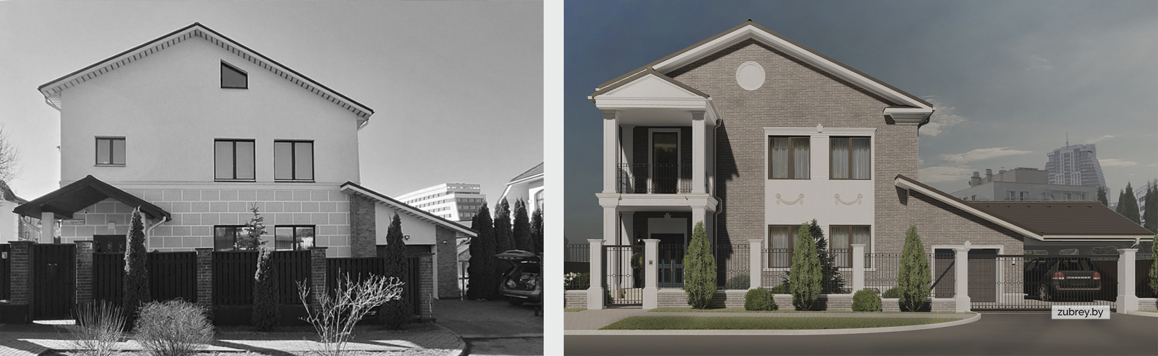 Реализация проекта реконструкции дома в Минске #RZ_Tih