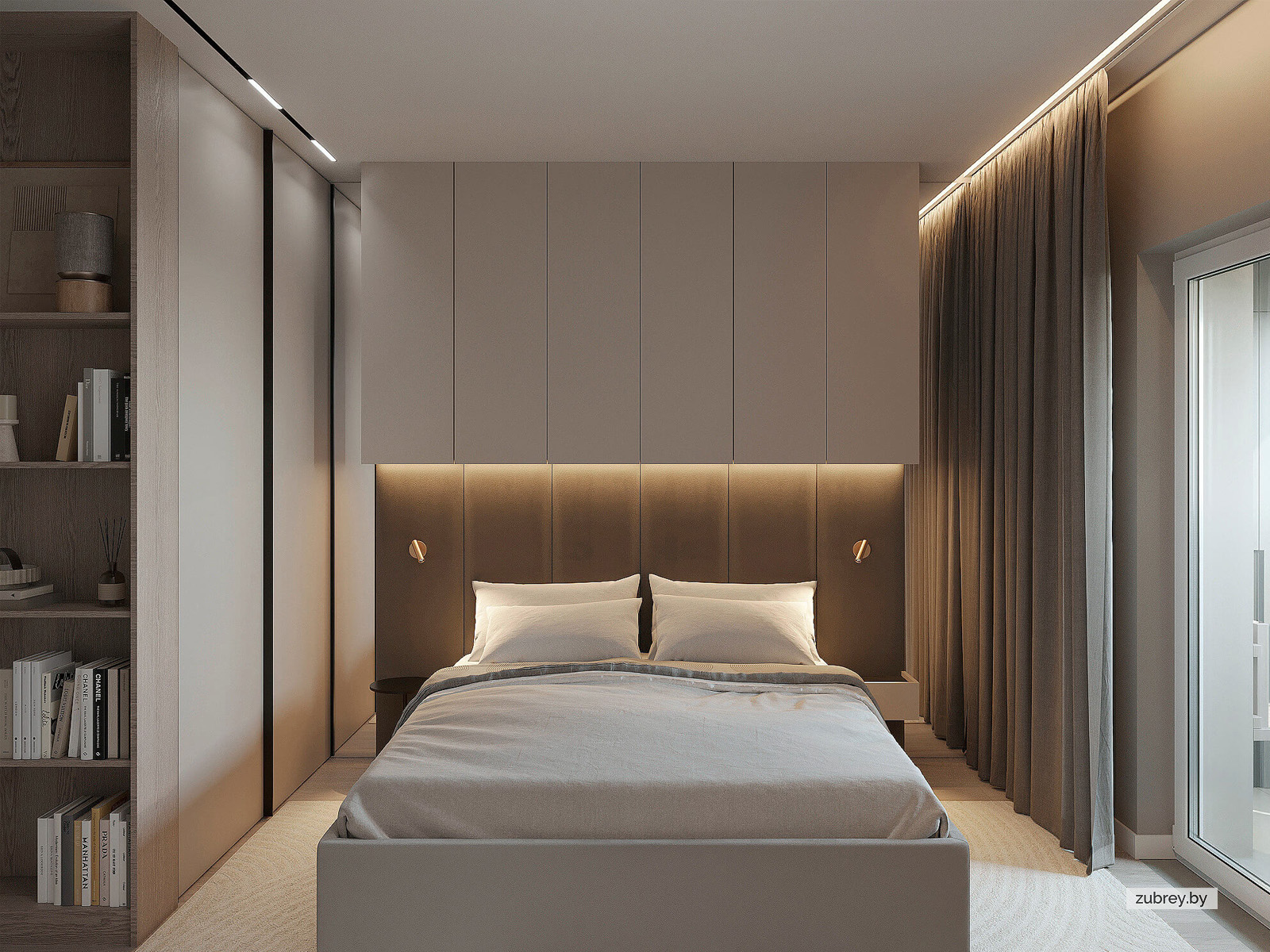 Спальня, лоджия