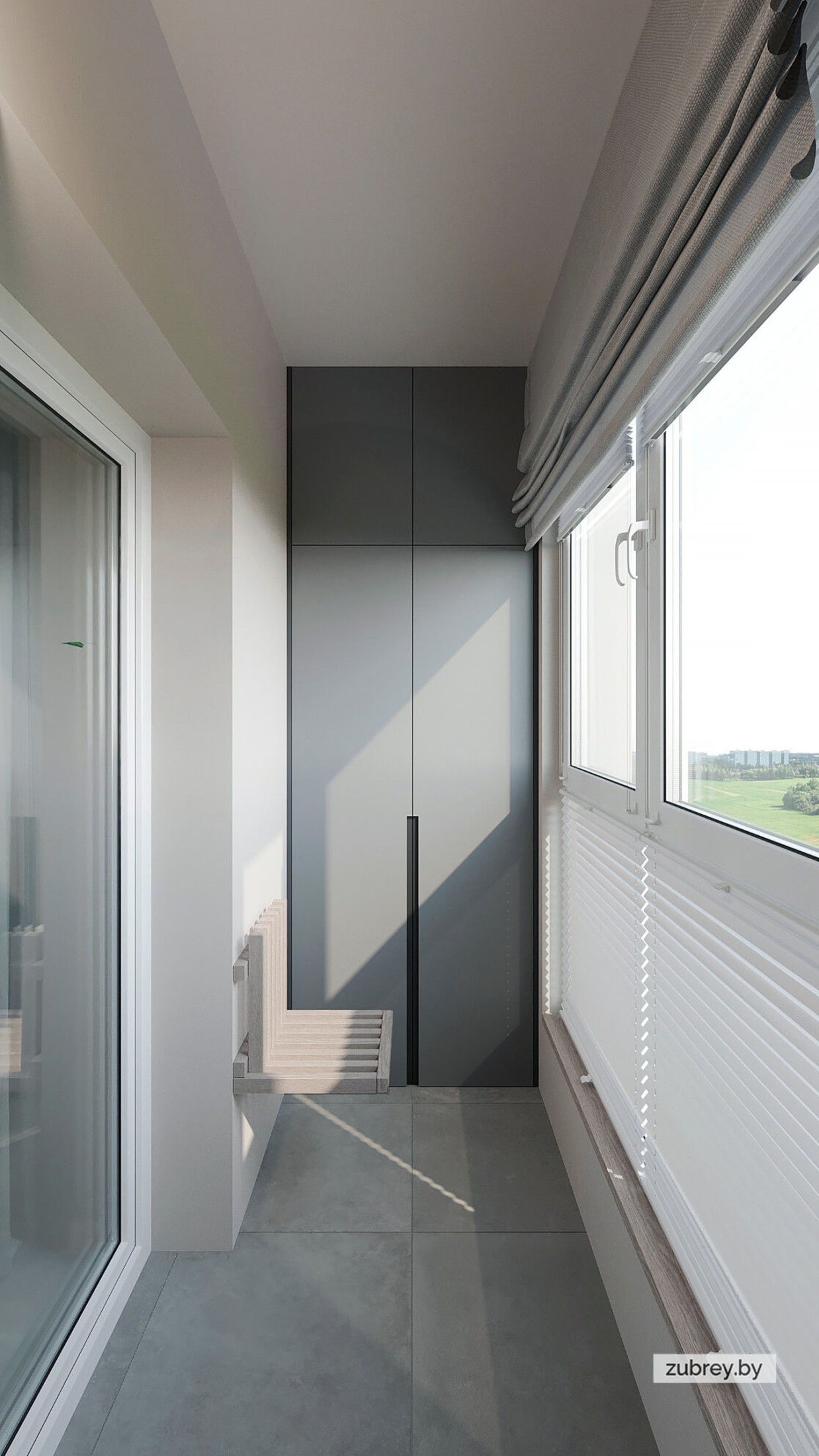 Спальня, лоджия