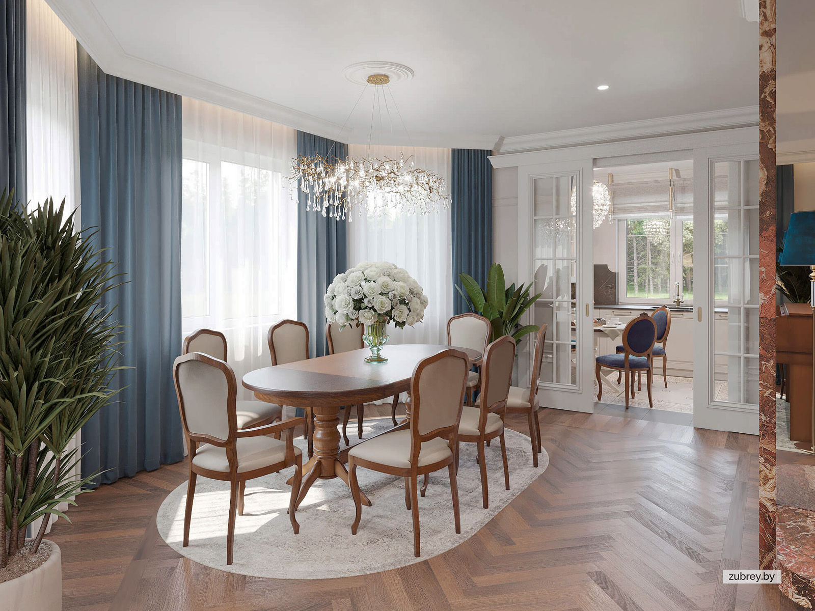 Гостиная, столовая зона