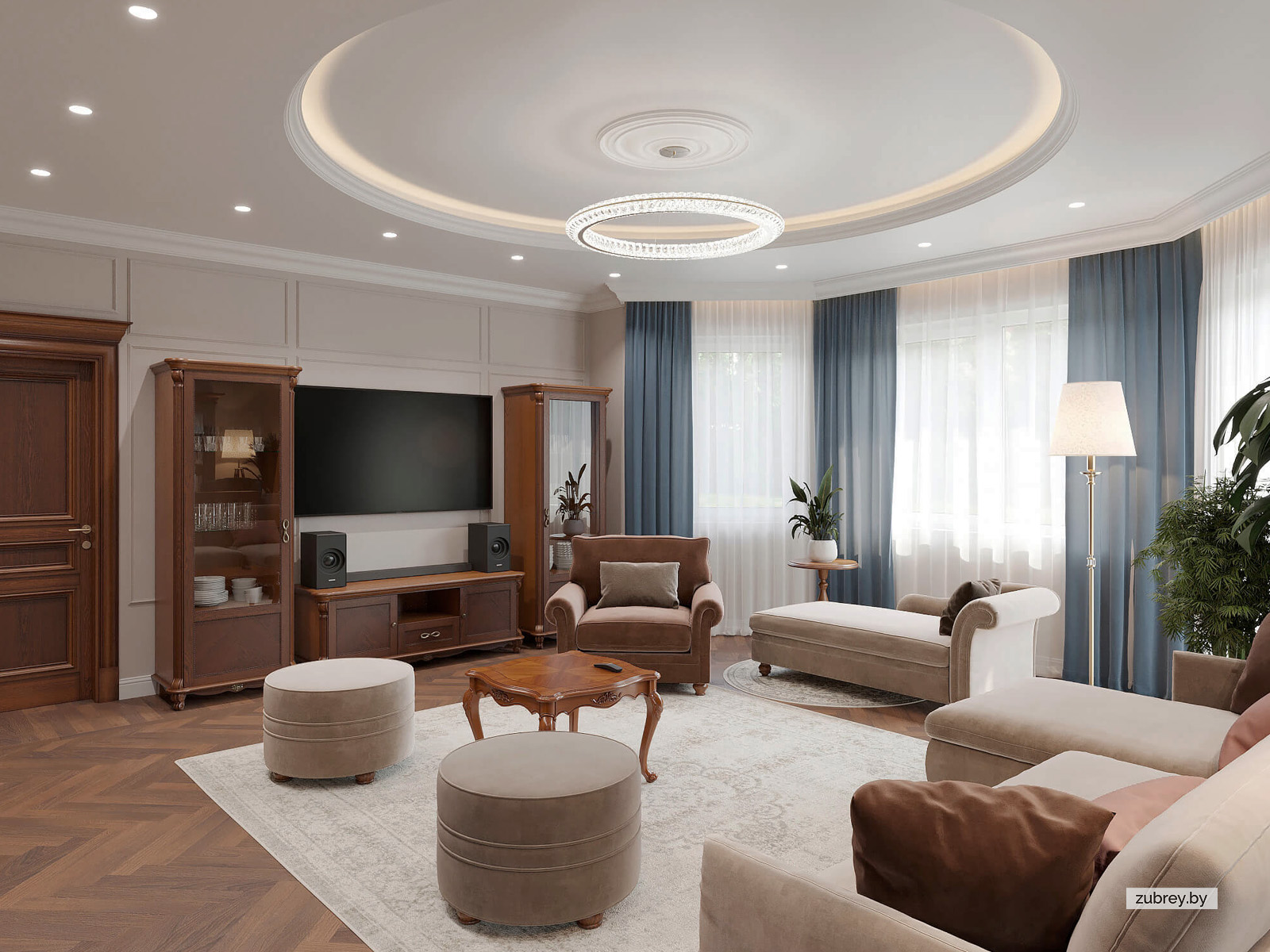 Гостиная, столовая зона