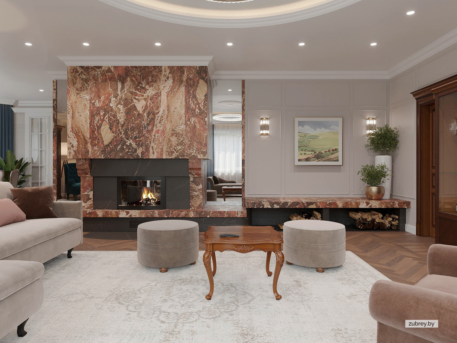 Гостиная, столовая зона