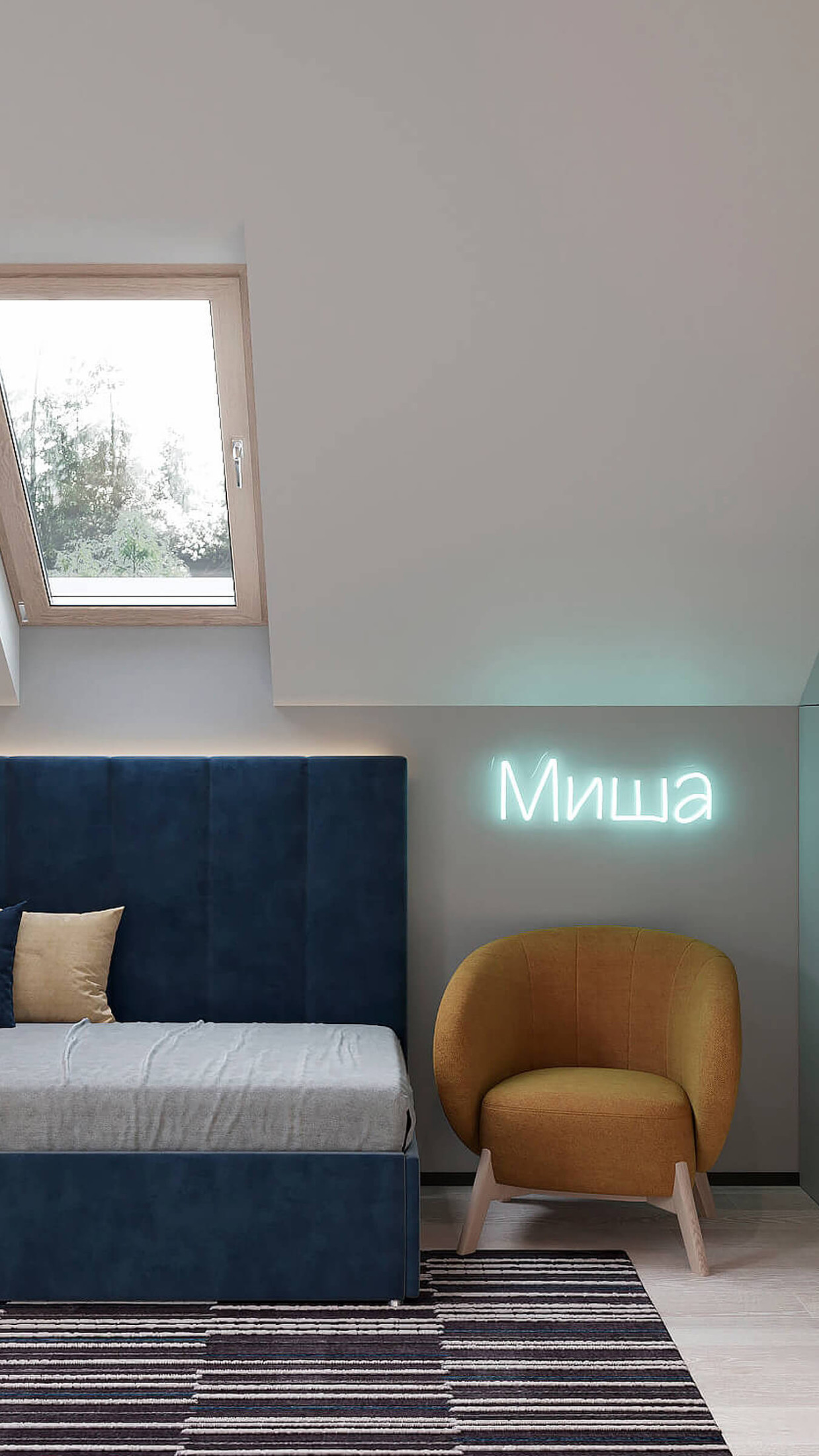 Комната мальчика 6+ лет, 2 этаж 