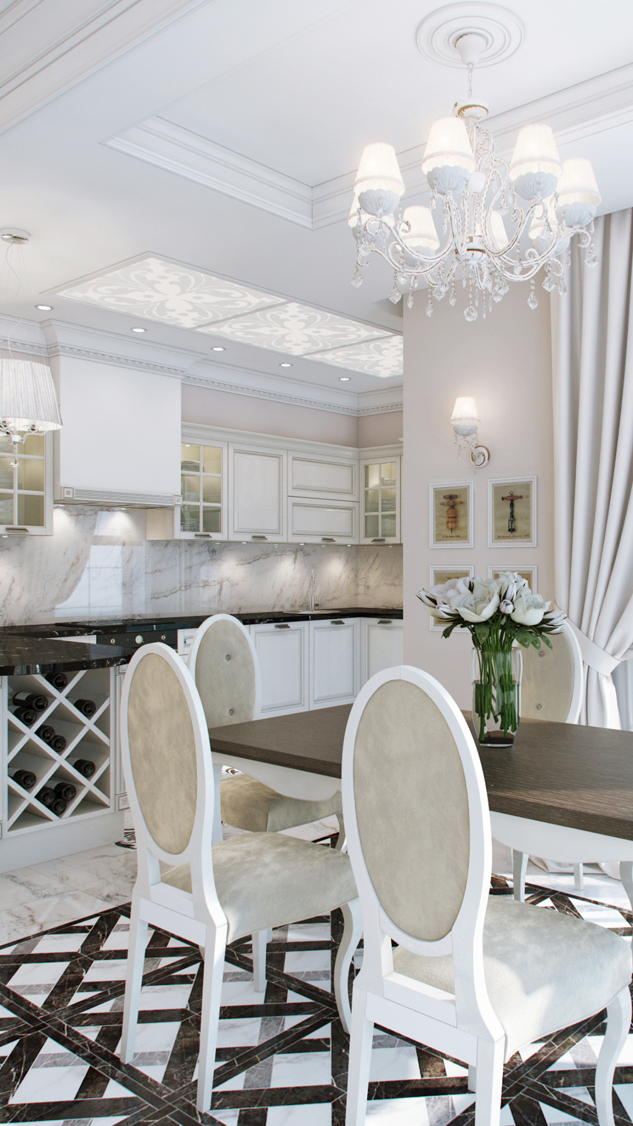 Кухня-гостиная, 1 этаж