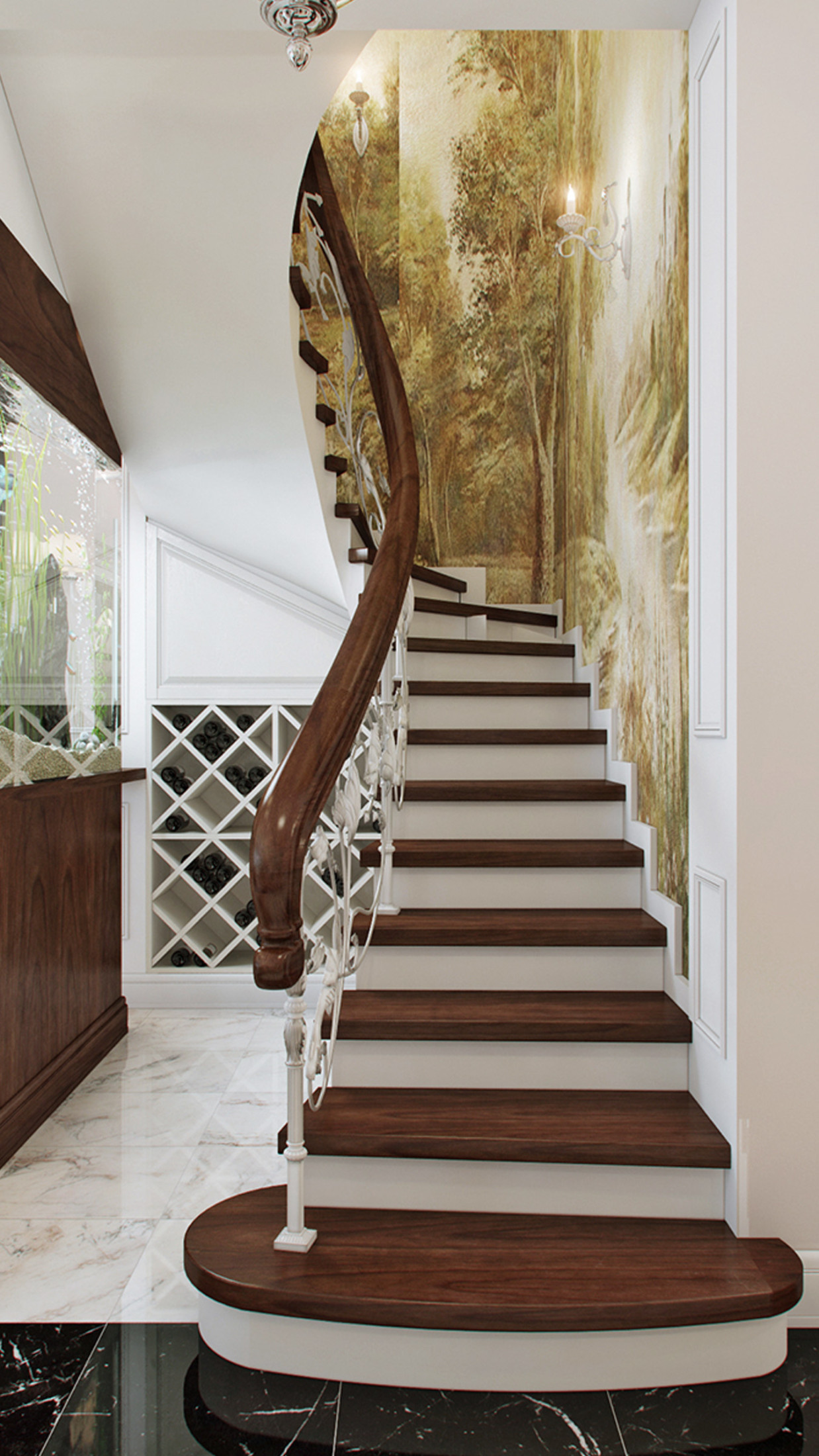 Лестница, коридор, 1 этаж