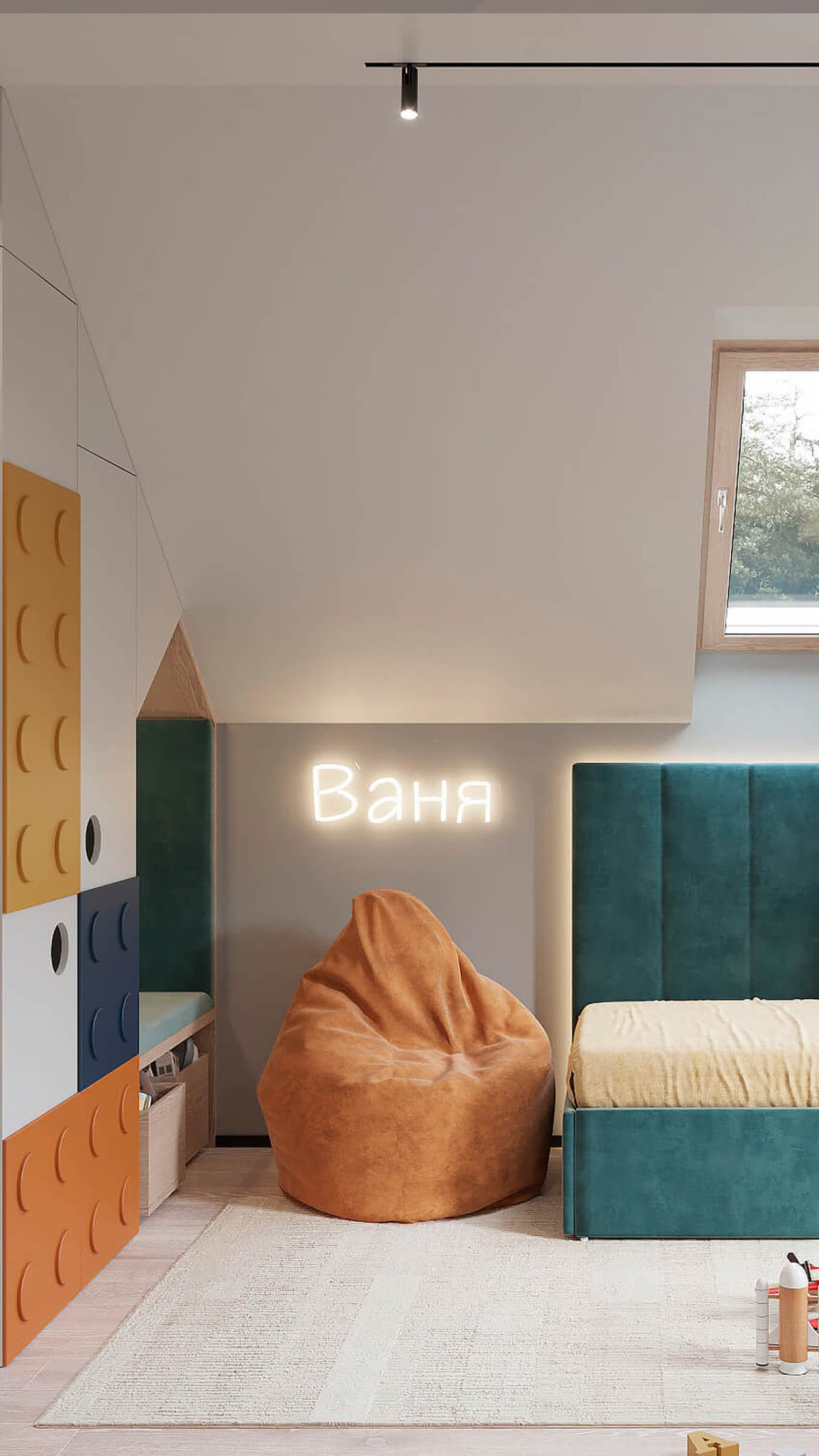 Комната мальчика 3+ лет, 2 этаж 