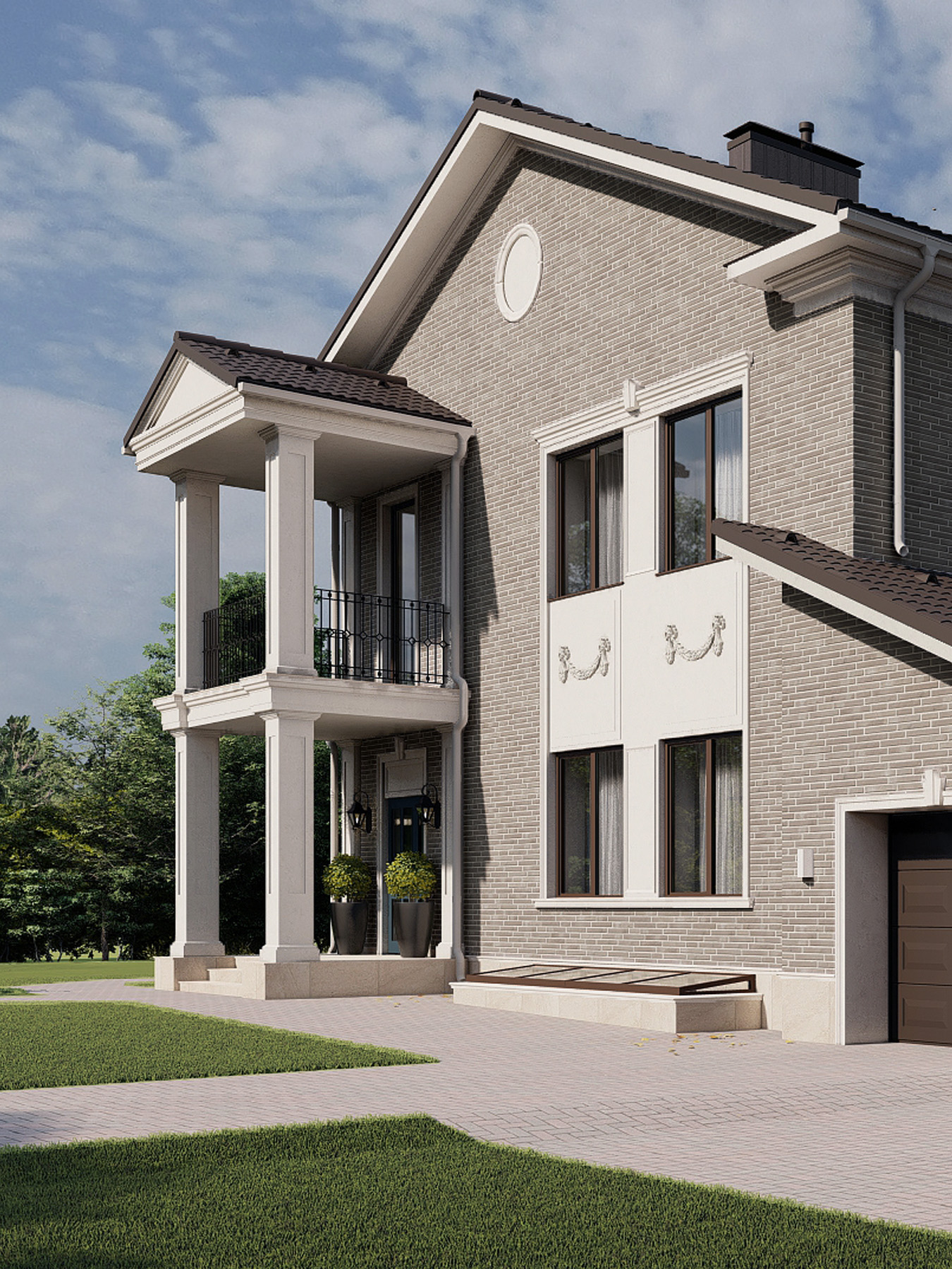 Реконструкция дома 450 м2, Минск #RZ_Tih