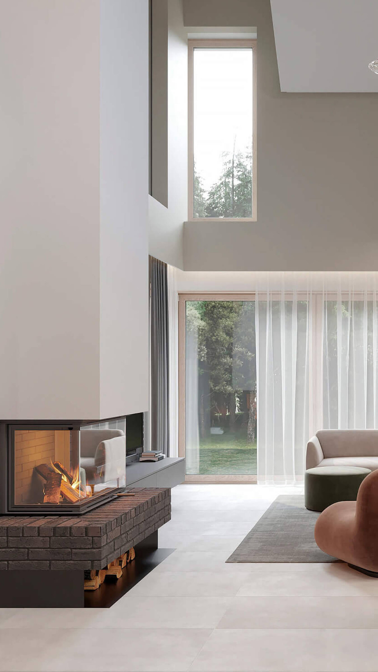 Гостиная, 1 этаж 