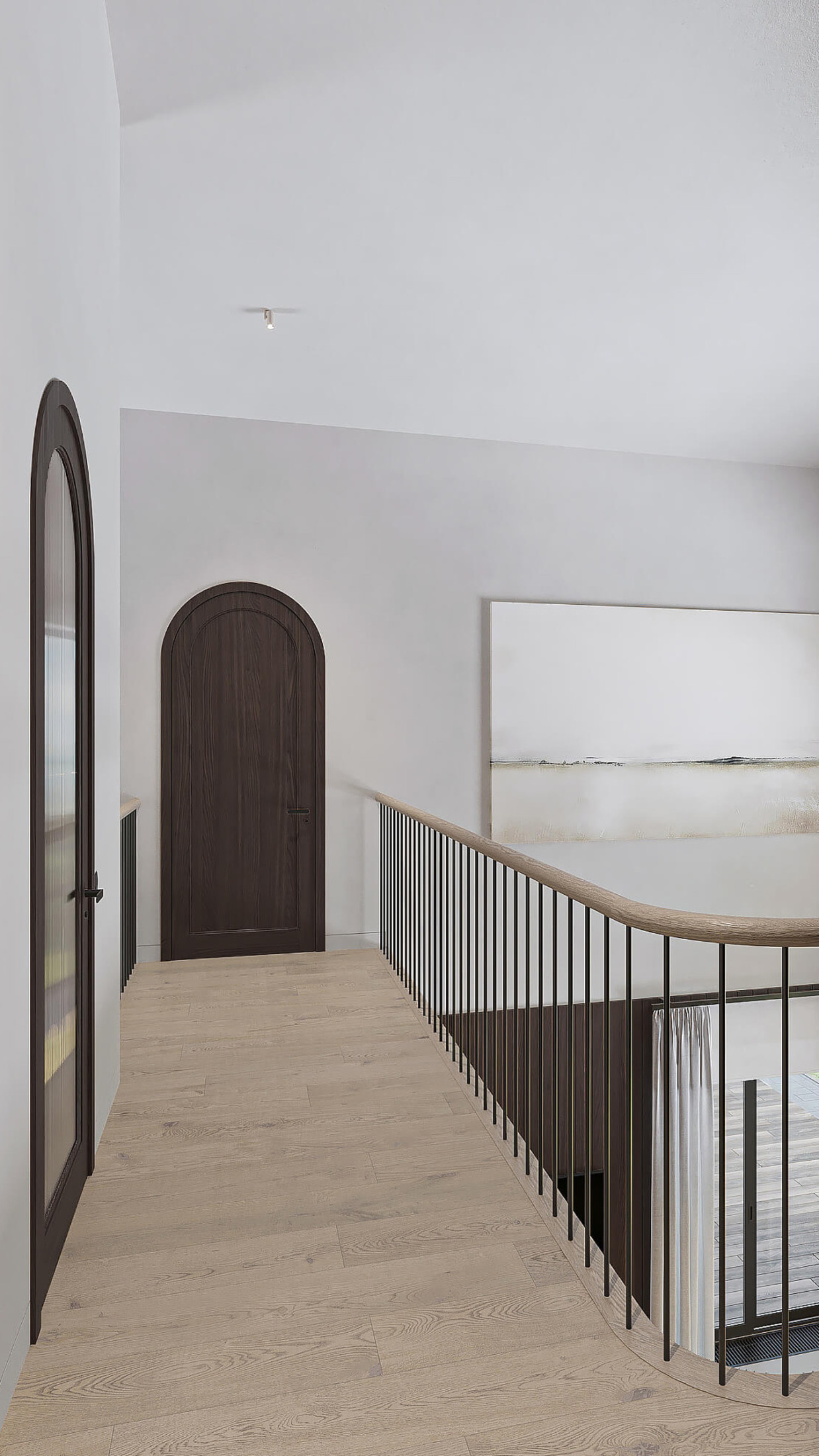 Лестница, коридор 2-го этажа